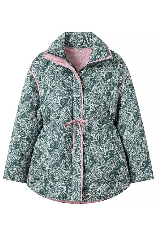 AND casual Loose cotton Prwted long sleeve jacket