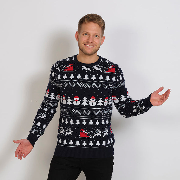 | The stylish Christmas sweater Navy Men&
