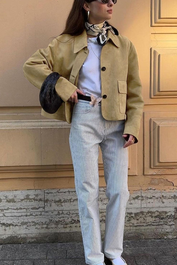 Suede moda jacket