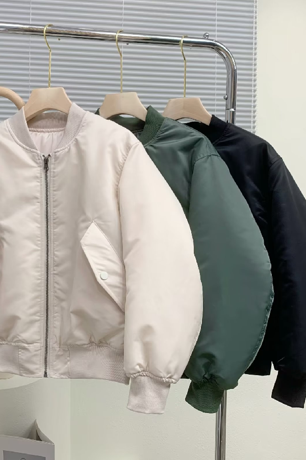 Collar Thickened One-Sided Flekka jacket Baseball jacket