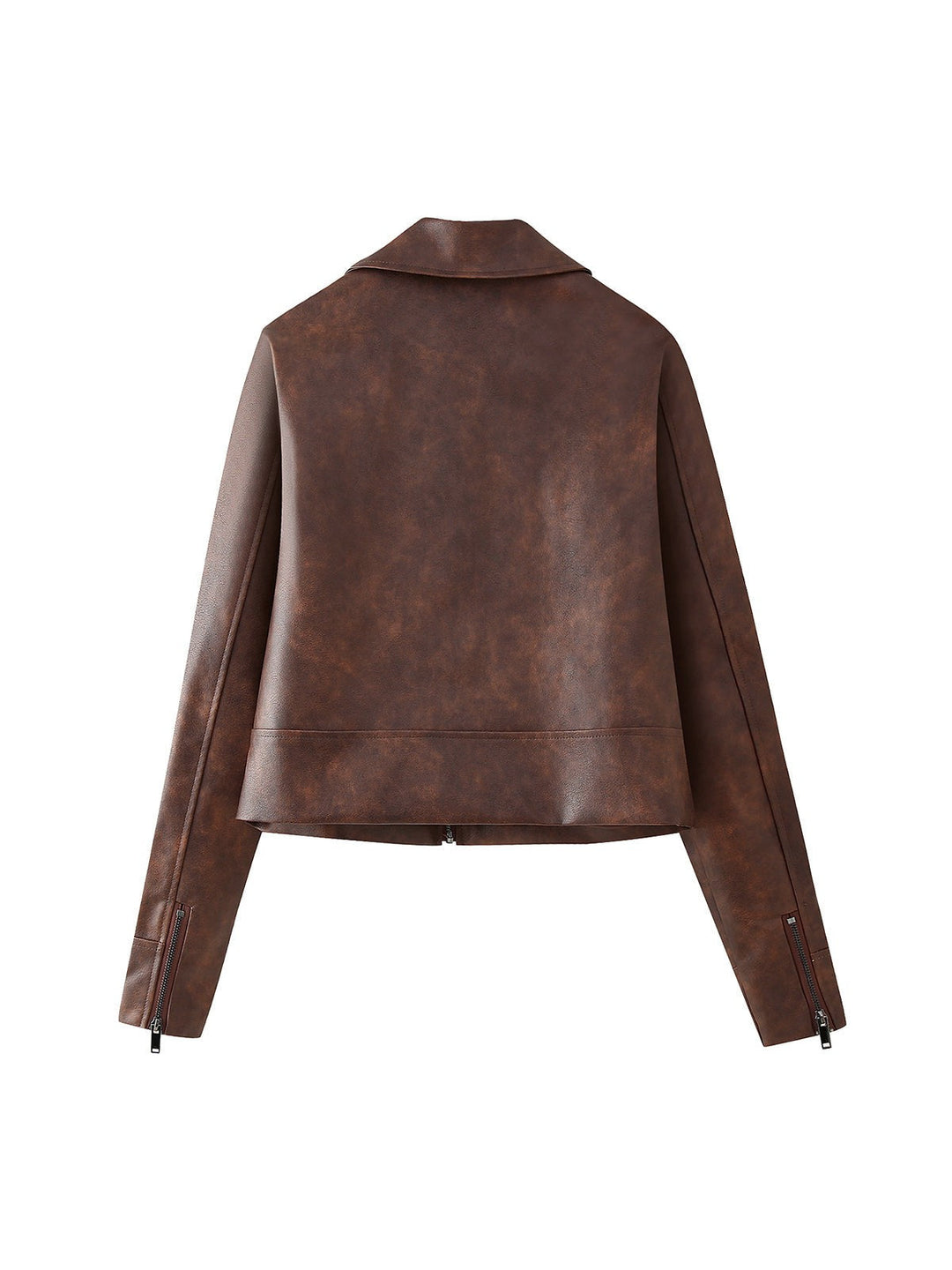 Leather jacket &amp; short Skirt Coordwation Set