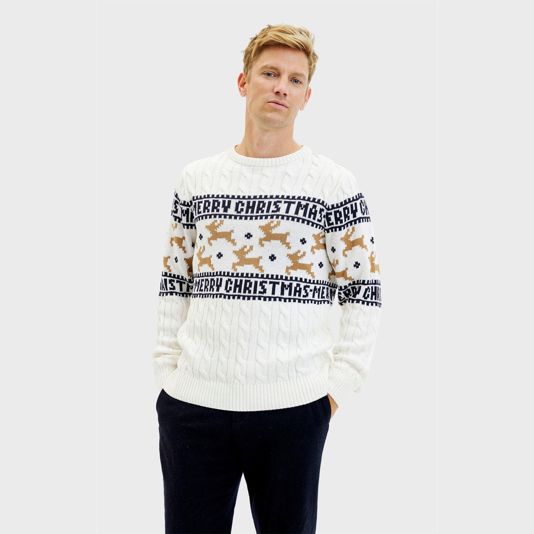 | The elegant Christmas sweater White Men