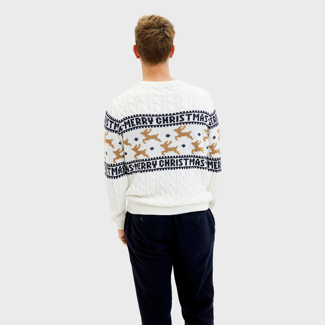 | The elegant Christmas sweater White Men