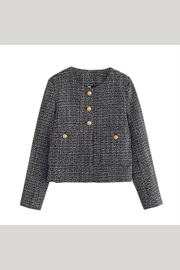 color textured casual style Top jacket