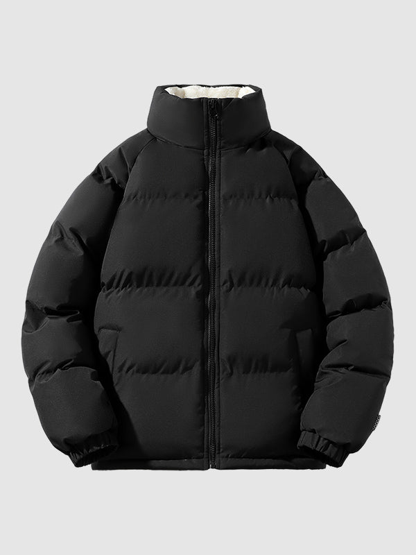 | Fleece-Lined Puffer Jacket