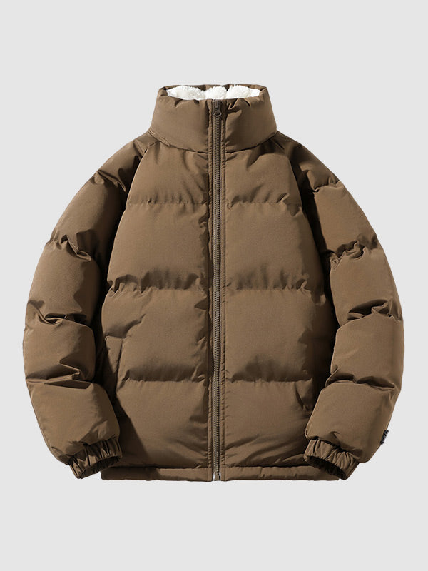 | Fleece-Lined Puffer Jacket