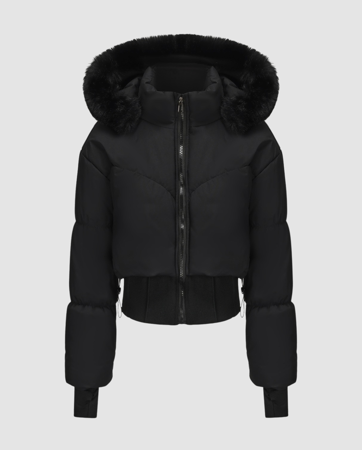Stylish warm shorter Down jacket women