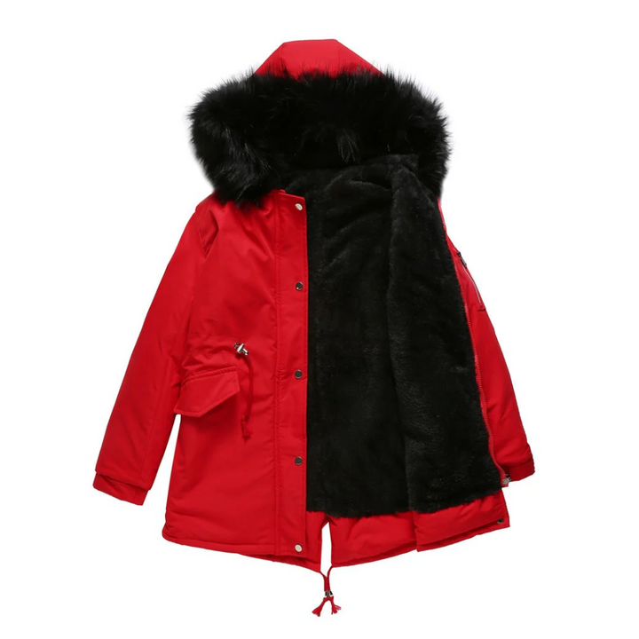 winter parka jacket with buttons Down