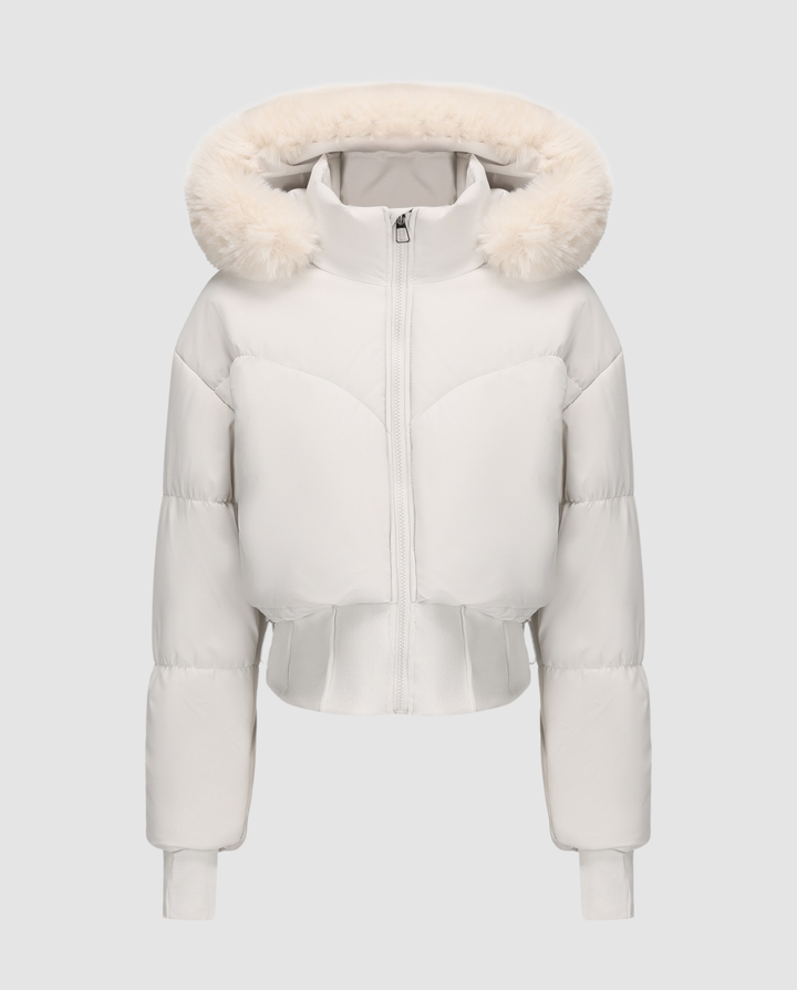 Stylish warm shorter Down jacket women