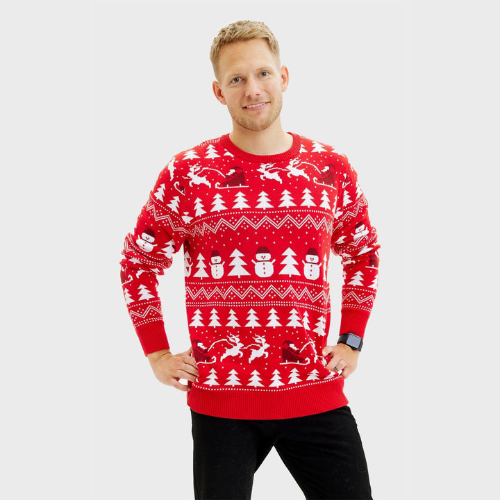 | The stylish Christmas sweater red Men&