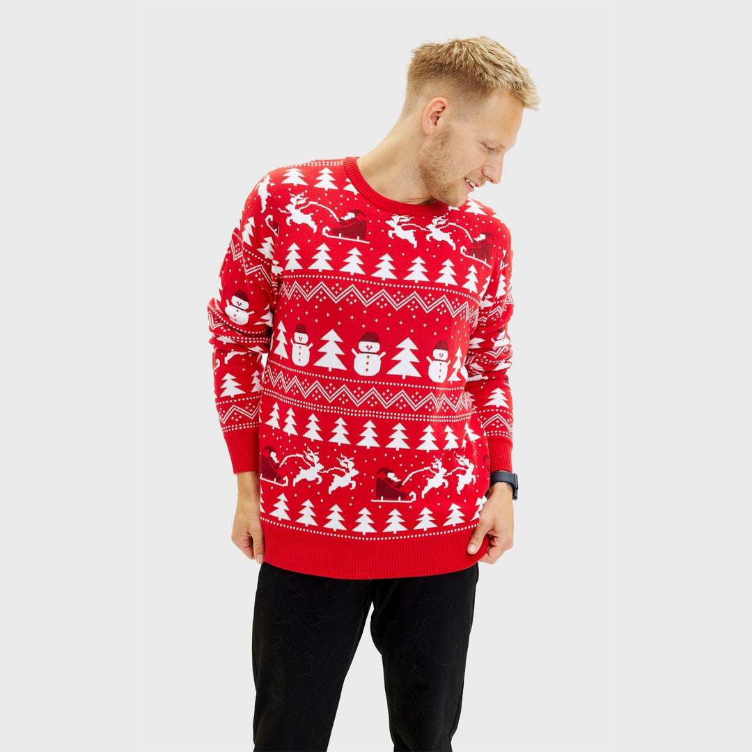 | The stylish Christmas sweater red Men&