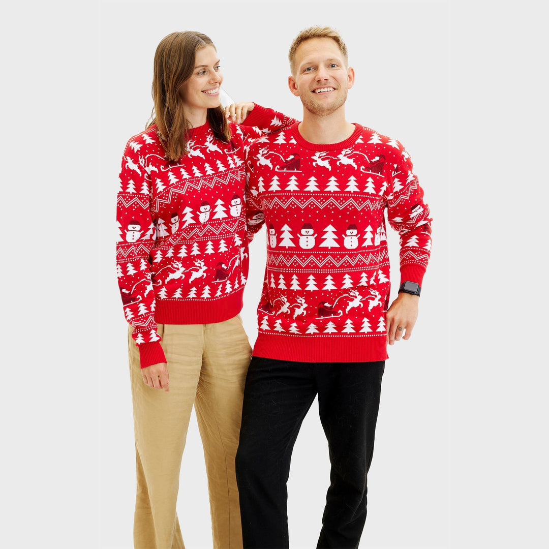 | The stylish Christmas sweater red Men&