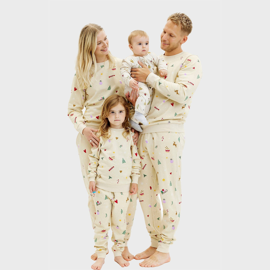 | Christmas sweatshirt set beige Men