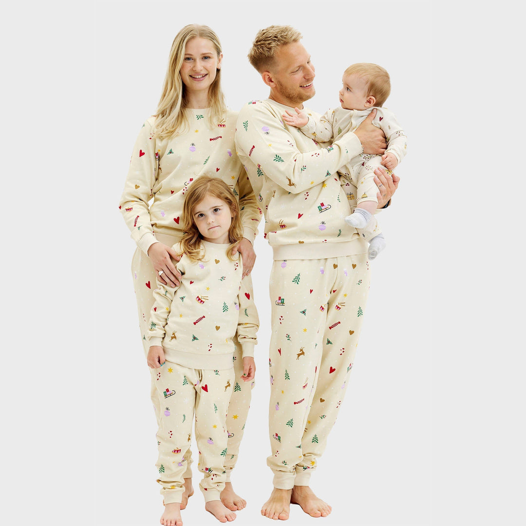 | Christmas sweatshirt set beige Men