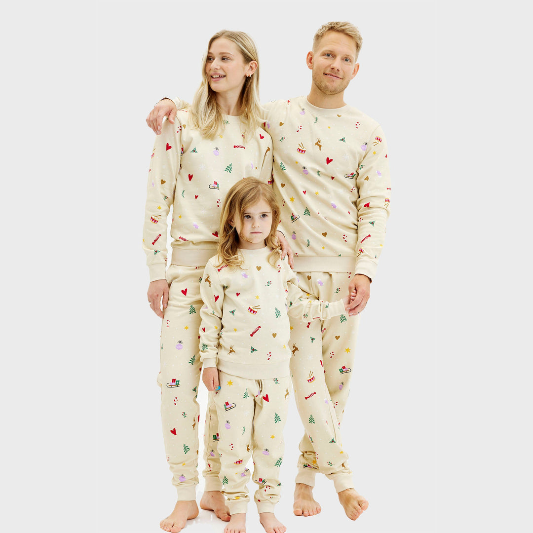 | Christmas sweatshirt set beige Men