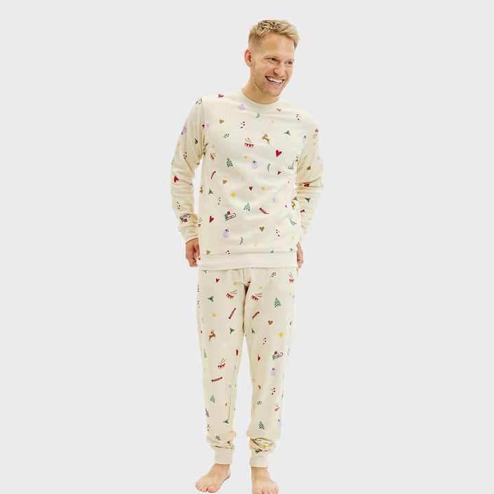 | Christmas sweatshirt set beige Men