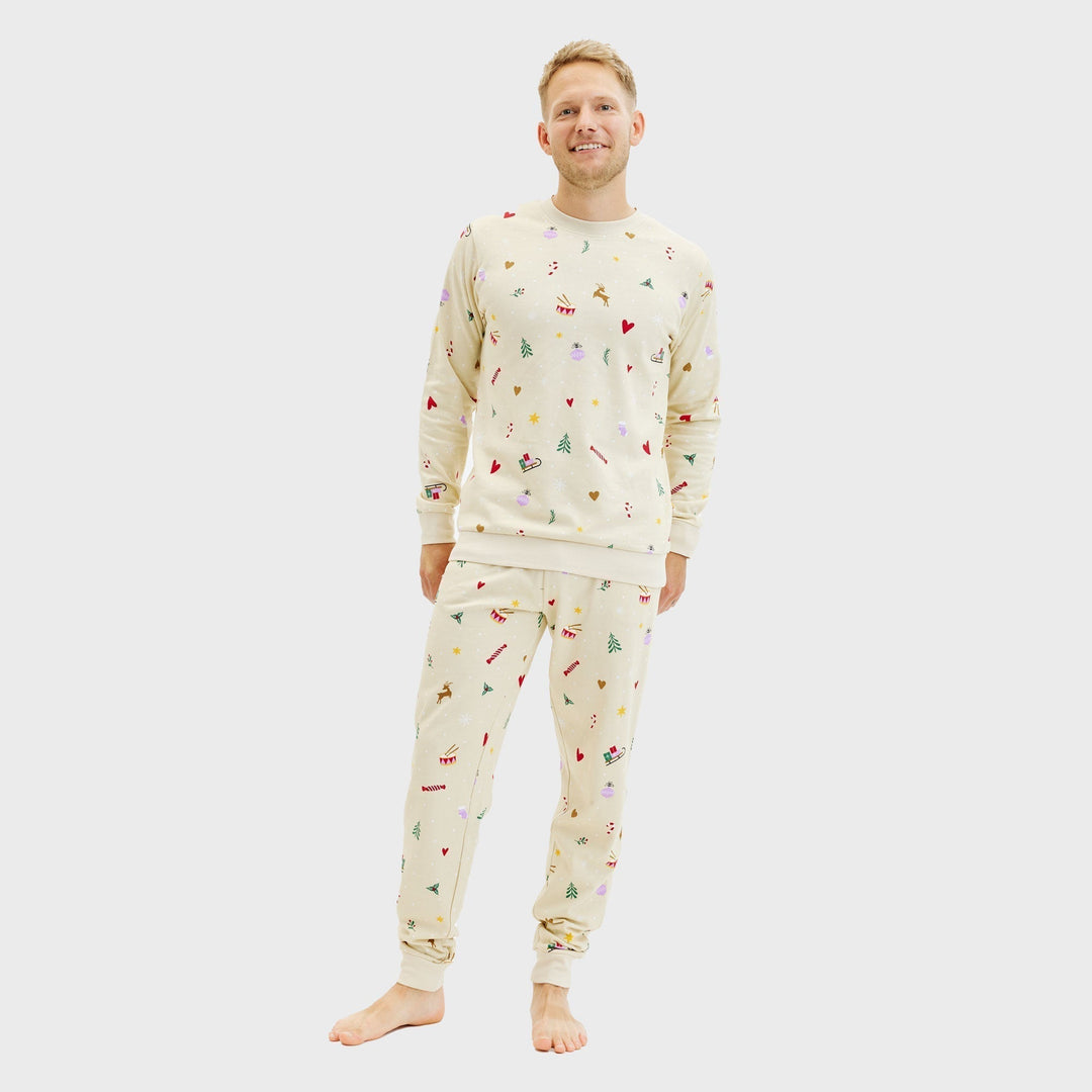| Christmas sweatshirt set beige Men