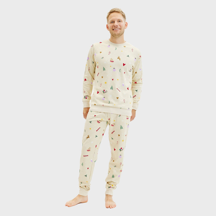 | Christmas sweatshirt set beige Men