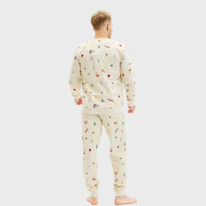 | Christmas sweatshirt set beige Men