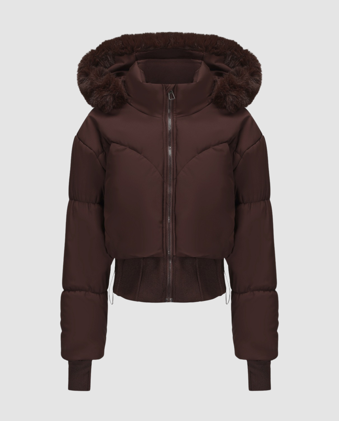 Stylish warm shorter Down jacket women