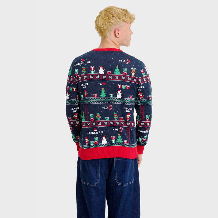 | Vintage Gaming Christmas Sweater Men