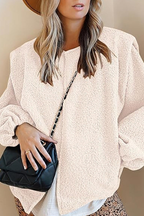Velvet Balloon sleeves casual Loose jacket