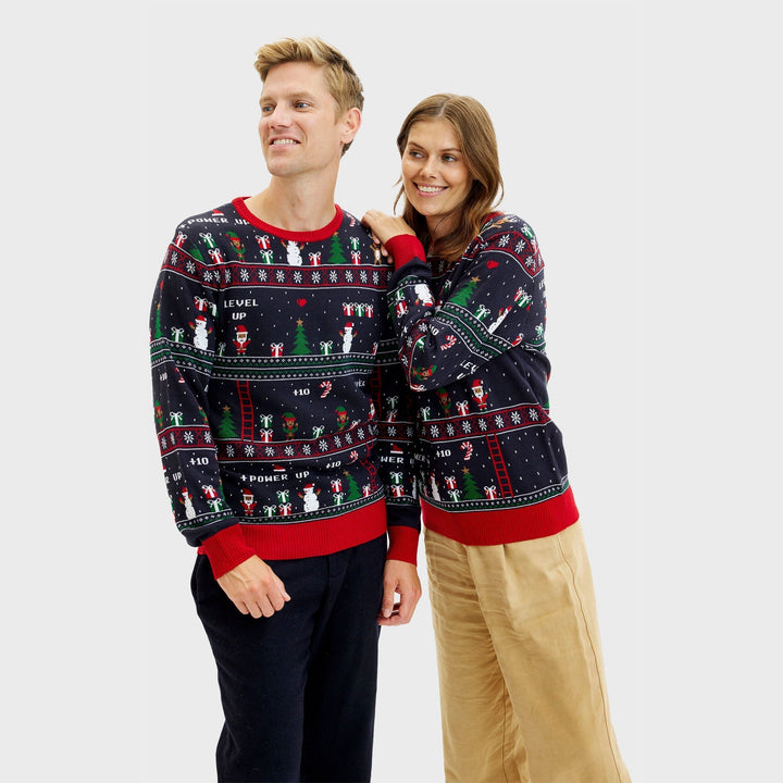 | Vintage Gamer Christmas Sweater Men&