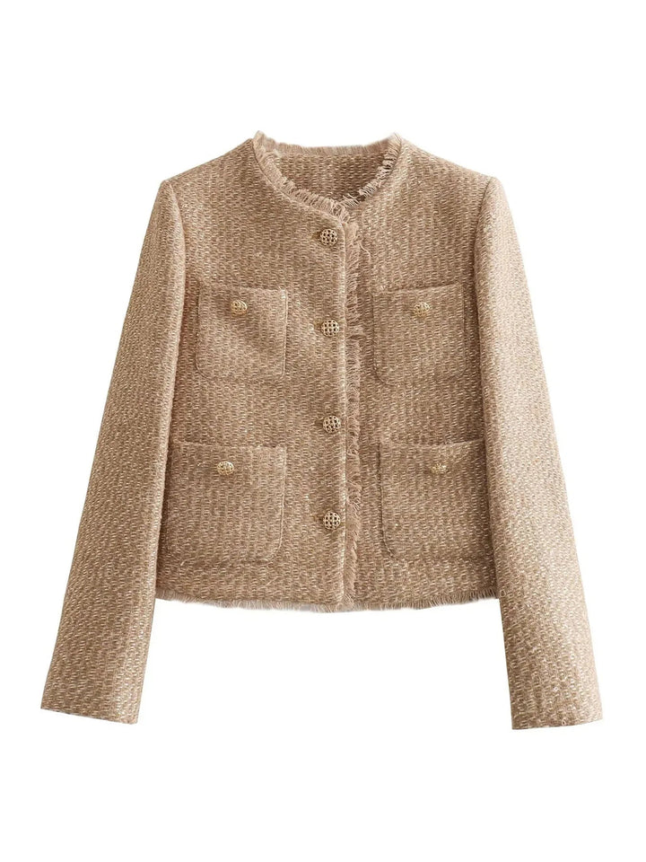 Jacket with two pieces with buttons and pockets