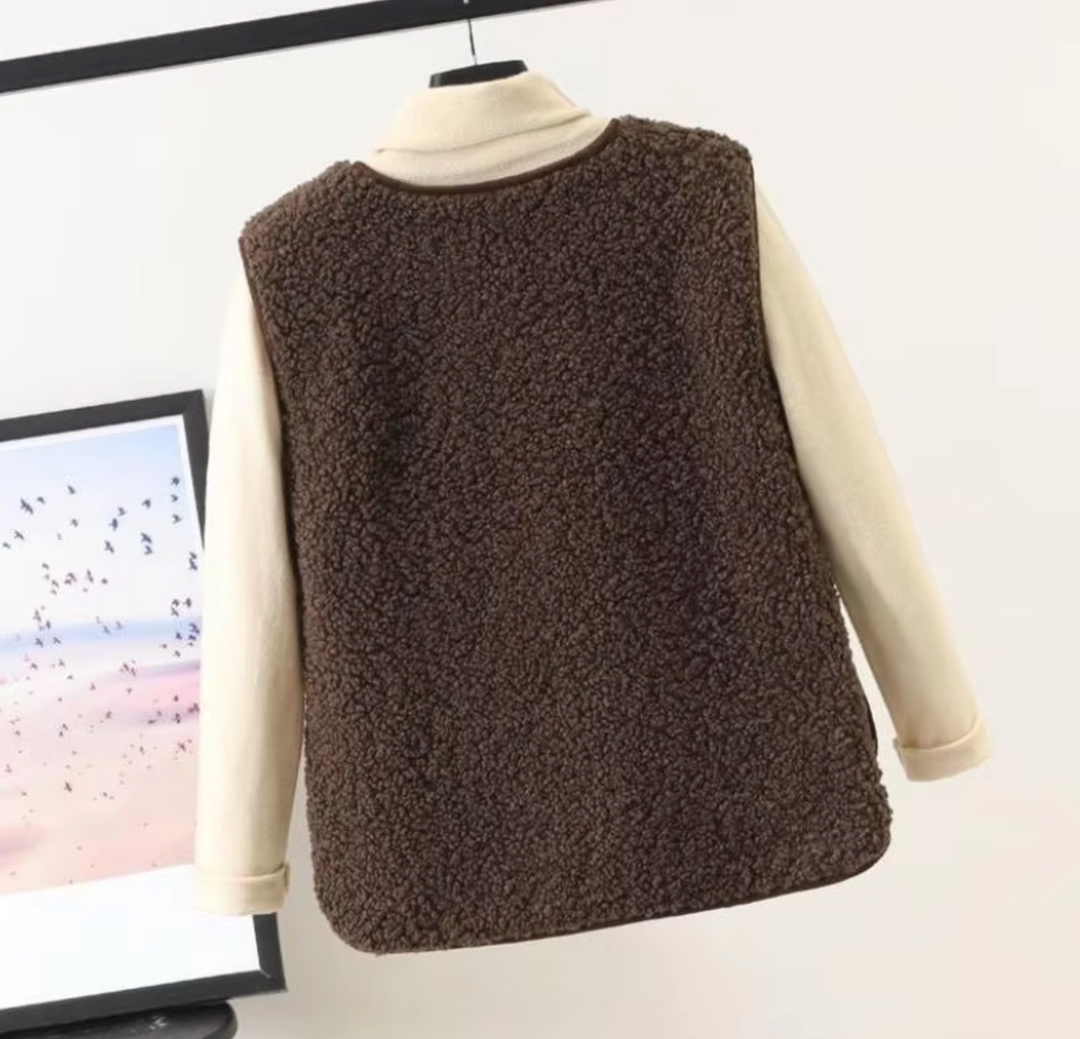 Winter fleece gilet