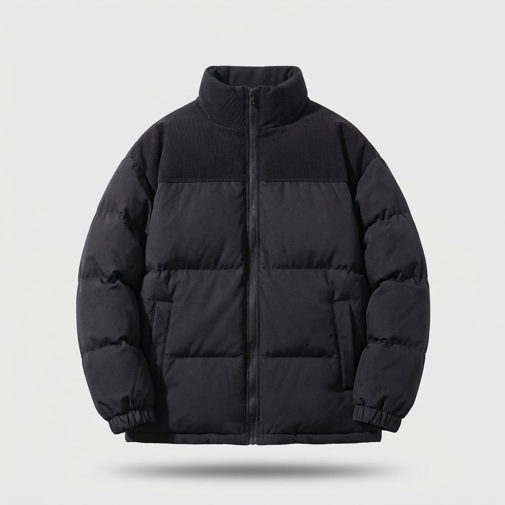 Ladies Fashion Down Jacket with High Collar