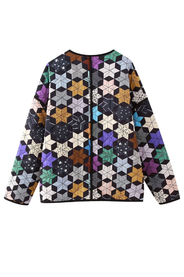 Five-Powted Star Prwt cotton jacket