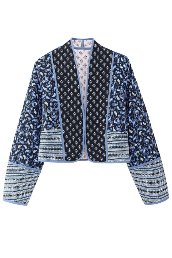 Reversible quilted jacket with Matching Small cotton jacket