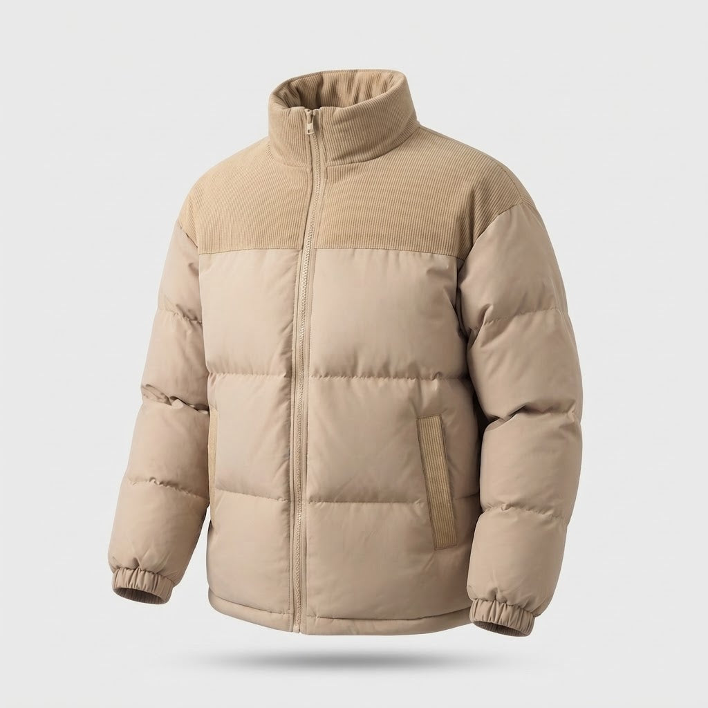 Ladies Fashion Down Jacket with High Collar