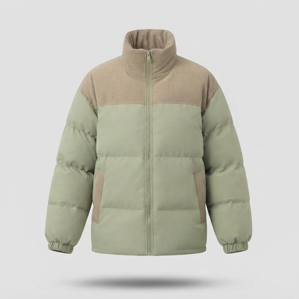 Ladies Fashion Down Jacket with High Collar