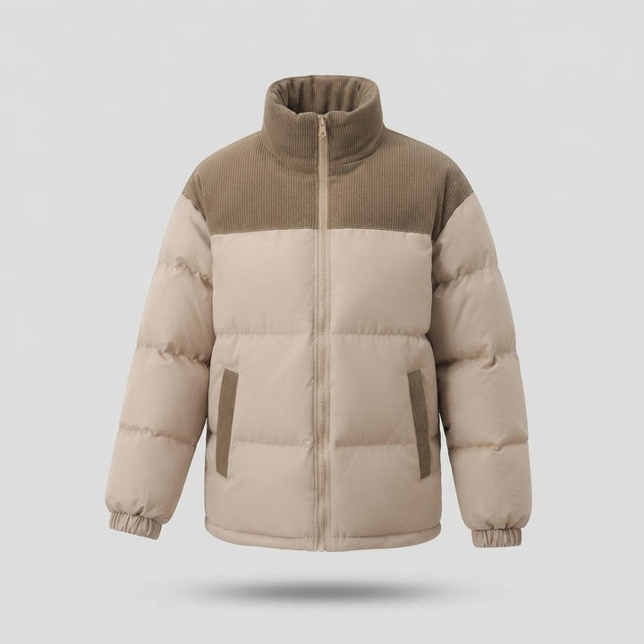 Ladies Fashion Down Jacket with High Collar
