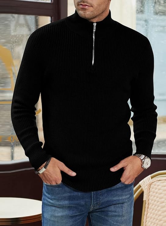 | Stylish Zip Sweater for Men (Italian Design)