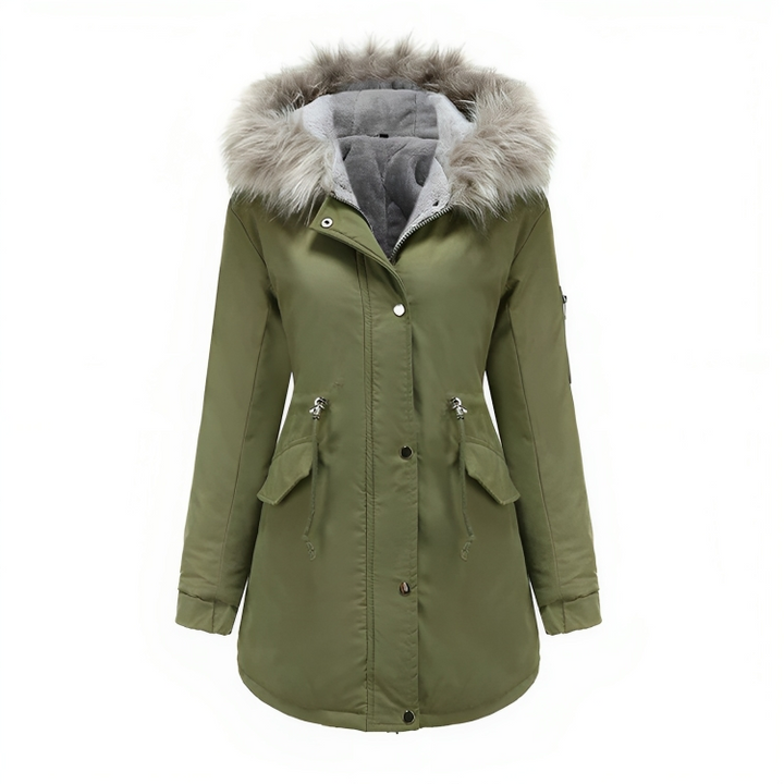 winter parka with Vegan Fur for Women&