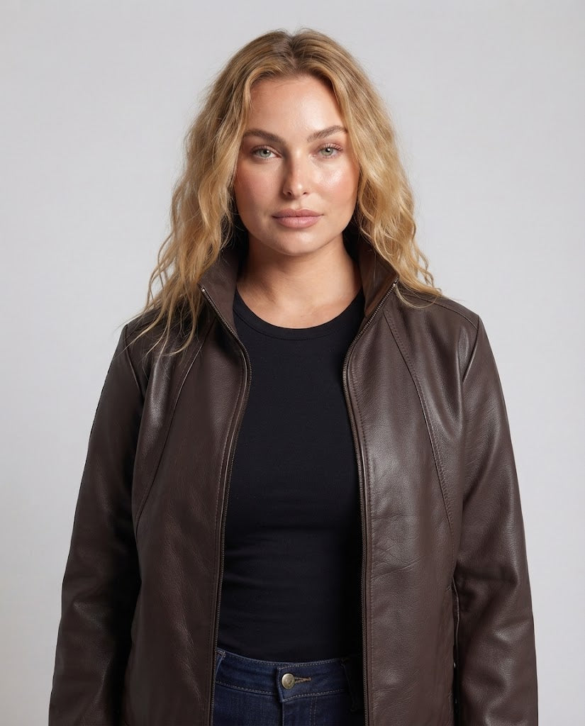 Women Stylish Faux Leather Jacket