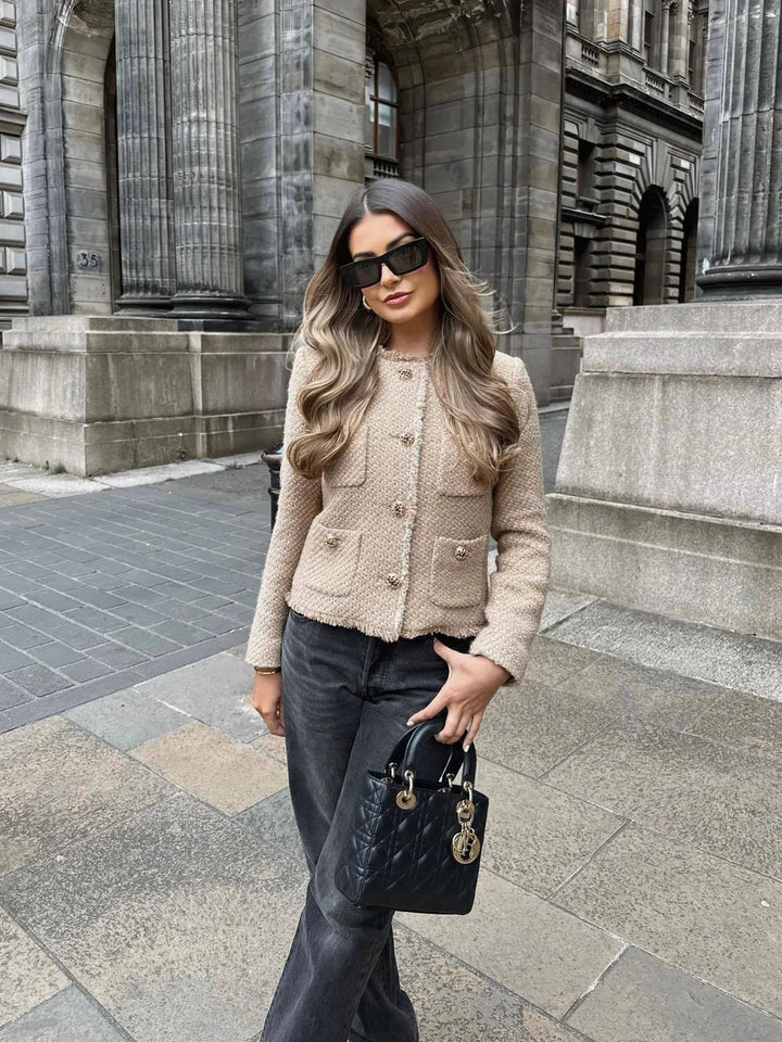 Jacket with two pieces with buttons and pockets