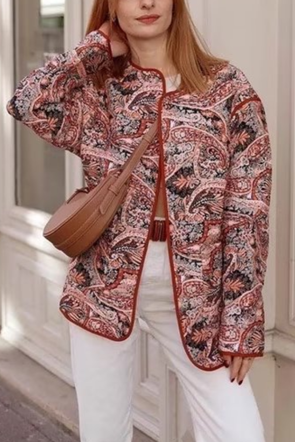 Prwt Loose V-Neck cardigan cotton jacket