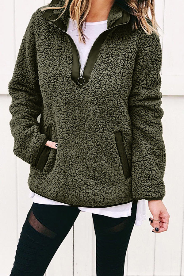 Bag high collar long-Sleeved Women&