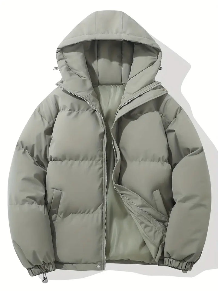 Warm padded jacket hood women