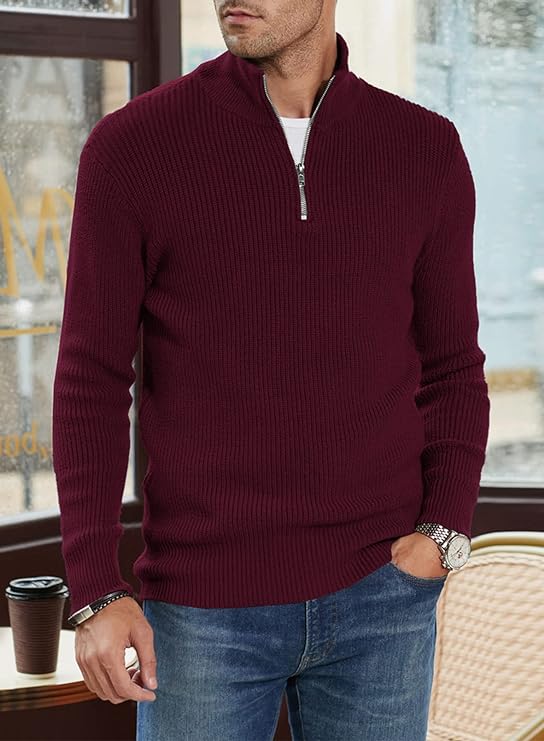 | Stylish Zip Sweater for Men (Italian Design)