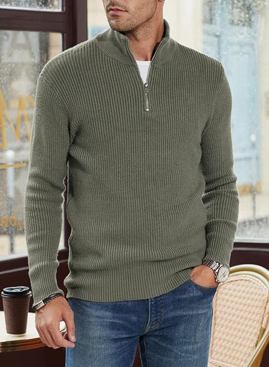 | Stylish Zip Sweater for Men (Italian Design)