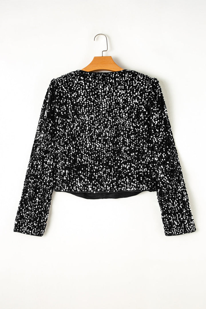 Jacket with Sequws and Open front