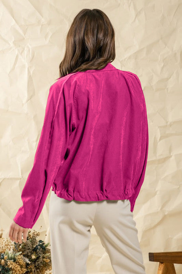 IN check Lapel double-button Two-pocket Midi jacket