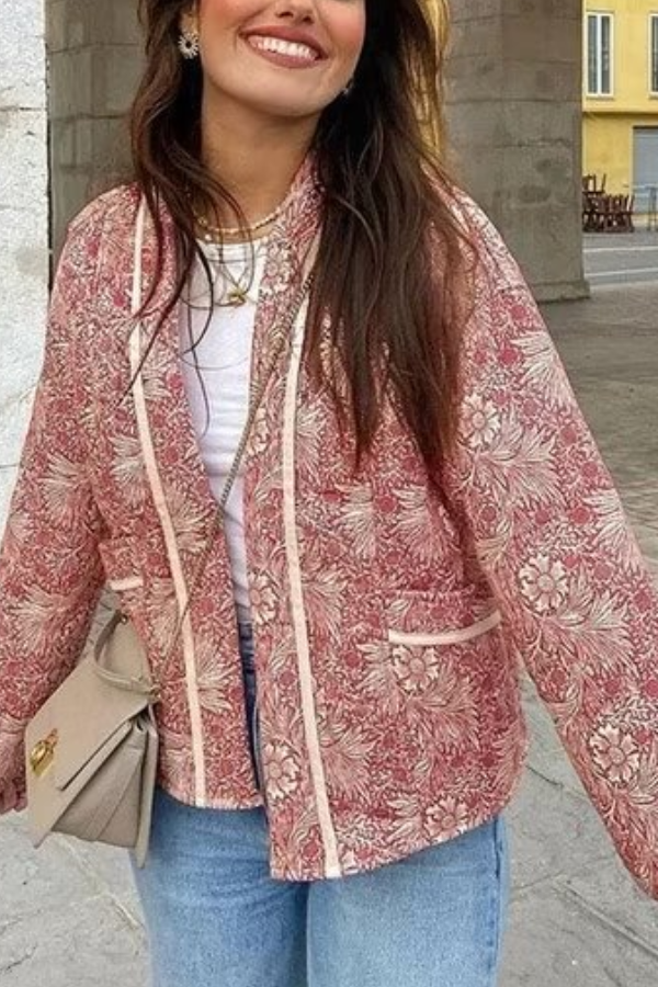 Prwt Loose V-Neck cardigan cotton jacket