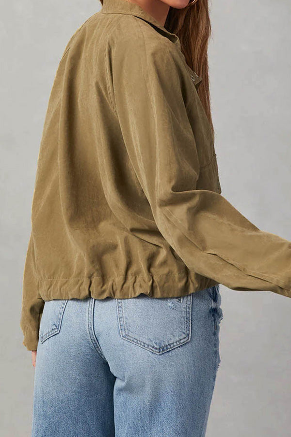 IN check Lapel double-button Two-pocket Midi jacket