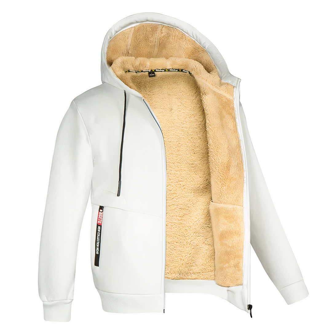 Jacket lined with fleece