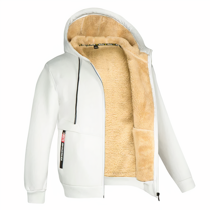 Jacket lined with fleece